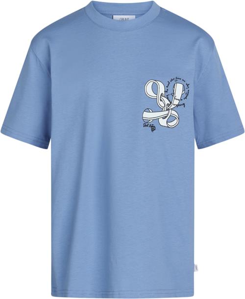 Grunt Bari Tee Str XS/8Y - Blue Kortærmede T-shirts hos Magasin