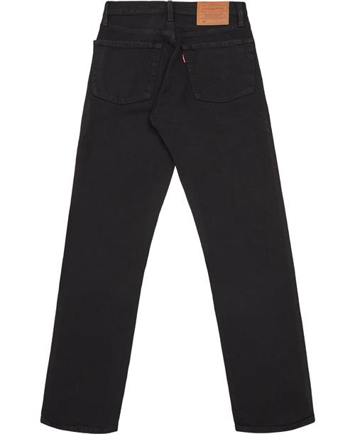 Levi's 501 Crop Black Heart Kvinde Sort Straight Jeans Str W25/L30 - hos Magasin