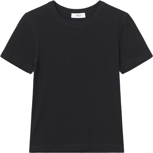 Se Envii Enally SS Crop TEE 5314 Kvinde Black Kortærmede T-shirts Str XS - hos Magasin ved Magasin