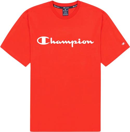 Champion Light Cotton Big Script Logo Tshirt M - T-shirts hos Magasin