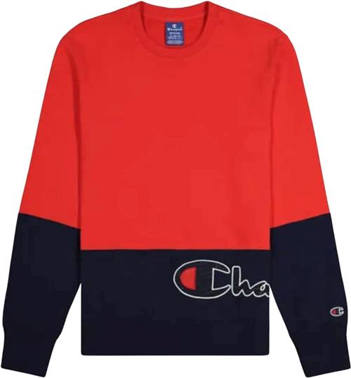 Se Champion Crewneck Sweatshirt Mand Red Sweatshirts Str S - Bomuld hos Magasin ved Magasin