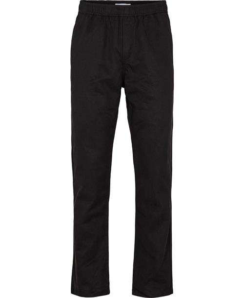 Samsøe Samsøe Jabari Trousers 13208 Mand Black Casual Bukser Str L - Bomuld hos Magasin