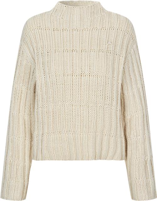 Modström Felipemd Short Tneck Kvinde Summer Sand Sweaters Str XL - hos Magasin