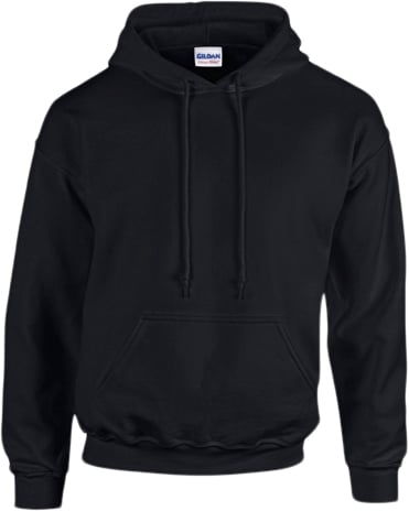 Se Gildan Heavy Blend Adult Hooded Sweatshirt Kvinde Black Hættetrøjer Str XL - hos Magasin ved Magasin