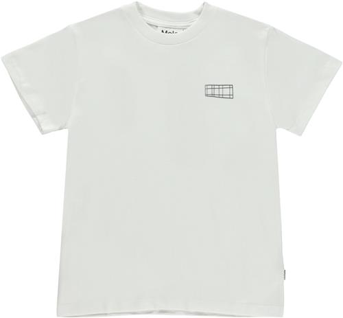 Molo Roxo Str 10 år / 140 cm - White Kortærmede T-shirts hos Magasin