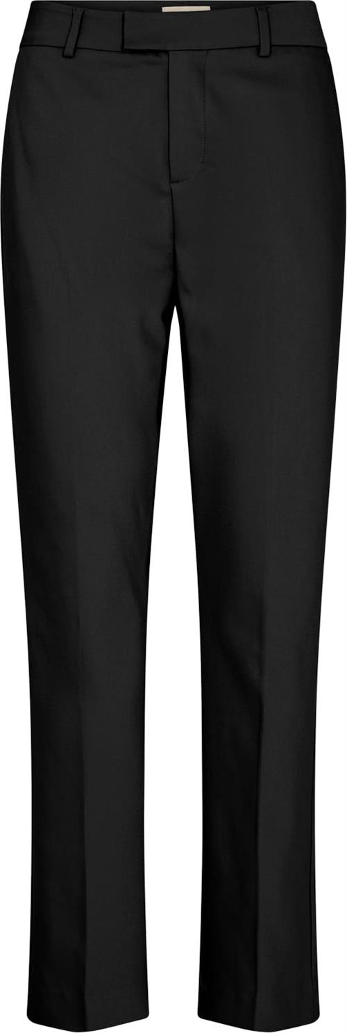 Mos Mosh Ellen Night Pant Kvinde Black Bukser Med Lige Ben Str 34/Regular - hos Magasin