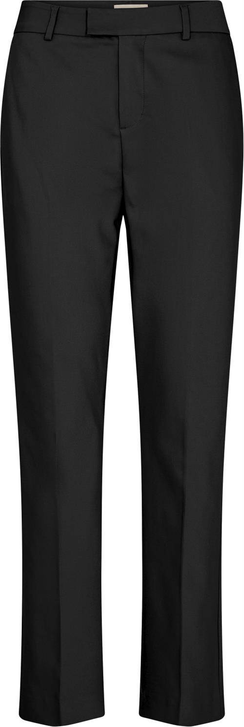 Mos Mosh Ellen Night Pant Kvinde Black Bukser Med Lige Ben Str 44/Regular - hos Magasin