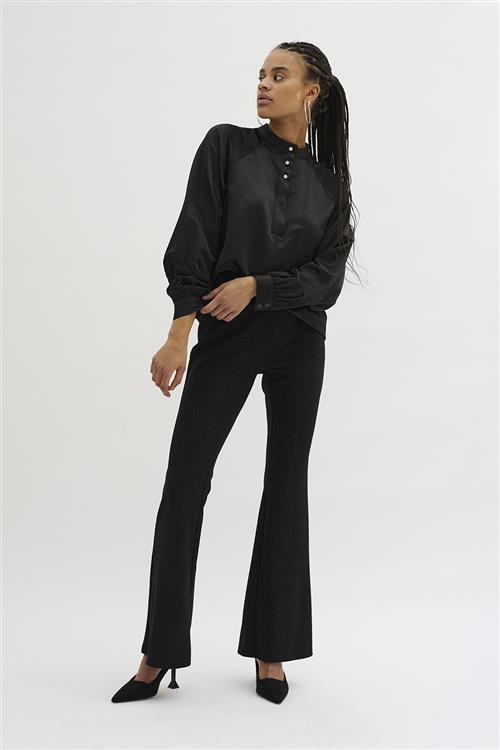 My Essential Wardrobe Estellemw Blouse Kvinde Black Langærmede Bluser Str 40 - hos Magasin