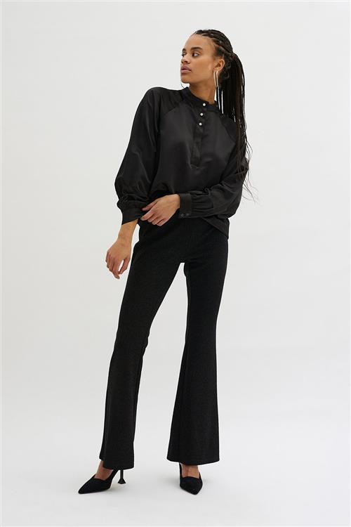 My Essential Wardrobe Estellemw Blouse Kvinde Black Langærmede Bluser Str 38 - hos Magasin