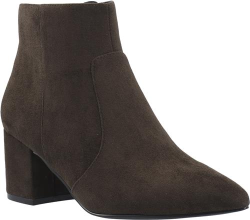 Se Bianco Biadevived Ankle Boot Faux Suede Kvinde Dark Brown Støvletter Str 39 - hos Magasin ved Magasin