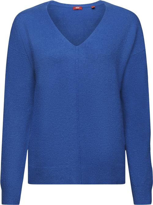 Esprit F Vneck Sweater Kvinde Bright Blue 5 Sweaters Str L - hos Magasin