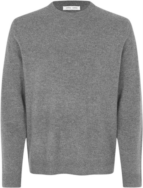 Se Samsøe Samsøe Nobis Crew Neck 6304 Mand Grey Mel. Sweaters Str XL - Cashmere hos Magasin ved Magasin