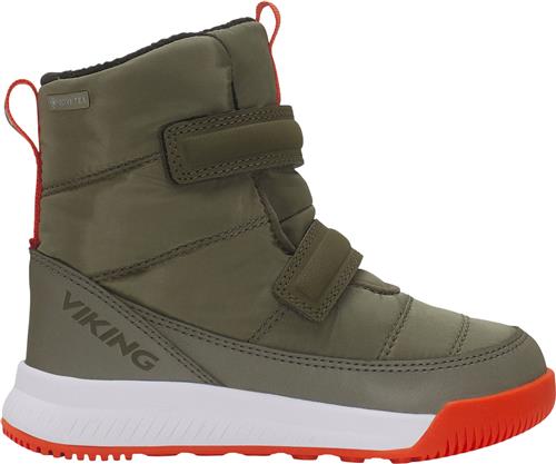 Viking Aery Reflex Warm GTX 2V Olive/red Støvler Str 23 - hos Magasin