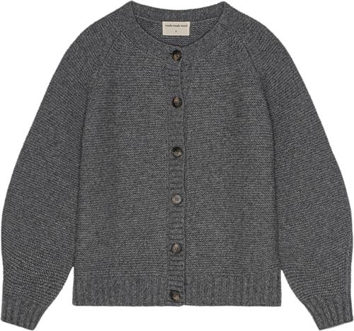 Se Moshi Moshi Mind Sofia Cardigan Wool Kvinde Dark Grey Melange Cardigans Str S - Uld hos Magasin ved Magasin