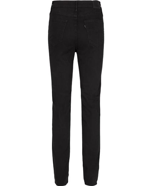 Se Levi's 724 High Rise Straight Jeans Kvinde Sort Straight Jeans Straight Fit Str W25 / L32 - hos Magasin ved Magasin