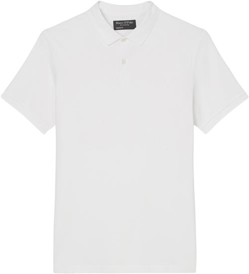 Se Marc O’Polo Polo, Short Sleeve, Button Placket, Mand White Kortærmede Poloer Str S - hos Magasin ved Magasin