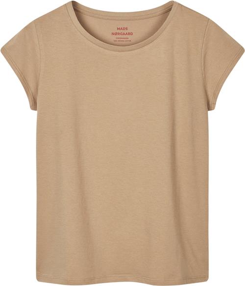 Mads Nørgaard - Copenhagen Organic Jersey Teasy Tee FAV Kvinde Sand Kortærmede T-shirts Str S - hos Magasin