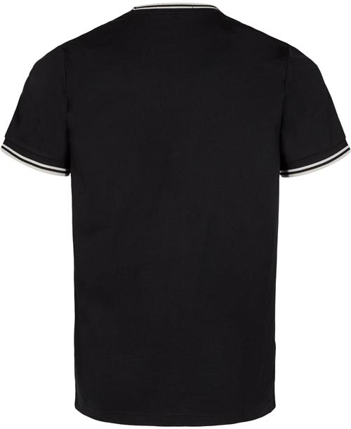 Fred Perry M1588 Core Mand Black Kortærmede T-shirts Str L - Bomuld hos Magasin