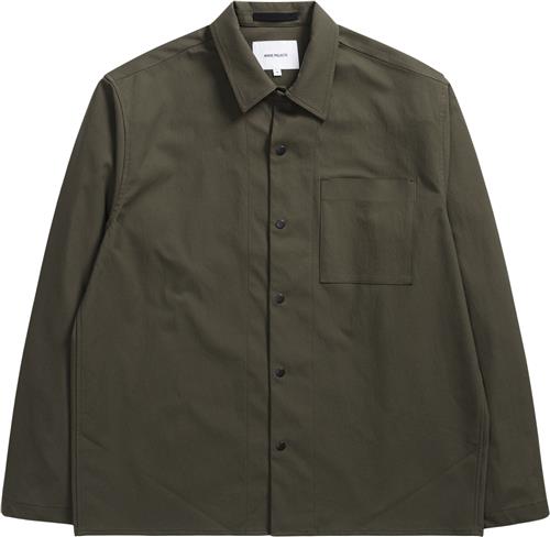 Norse Projects Carsten Solotex Twill Shirt LS Mand Beach Green Langærmede Skjorter Str XL - hos Magasin