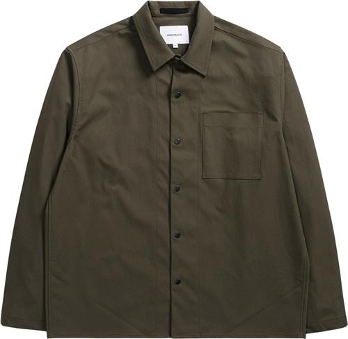 Norse Projects Carsten Solotex Twill Shirt LS Mand Beach Green Langærmede Skjorter Str M - hos Magasin