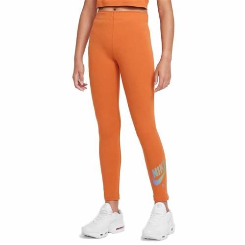 Se Nike Leggings Kids Str 137-147 / M - Orange Leggings Bomuld hos Magasin ved Magasin