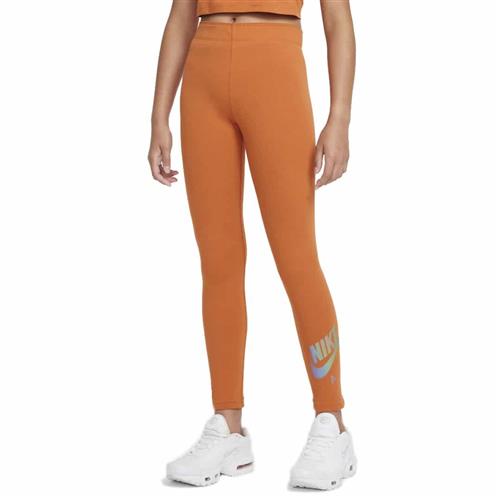 Se Nike Leggings Kids Str 147-158 / L - Orange Leggings Bomuld hos Magasin ved Magasin