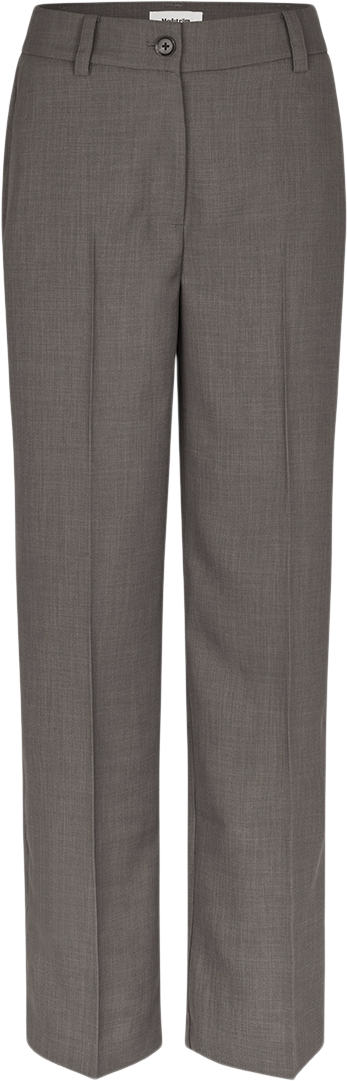 Modström Galemd 2 Pants Kvinde Warm Gray Bukser Med Lige Ben Str XS - hos Magasin