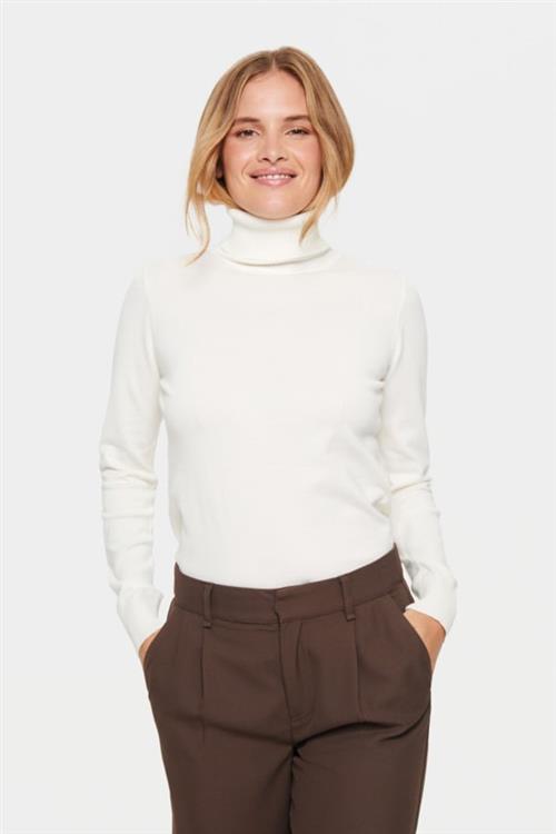 Saint Tropez J2046, Milasz Rollneck Pullover Kvinde 110605 Rullekraver Classic Fit Str L - hos Magasin