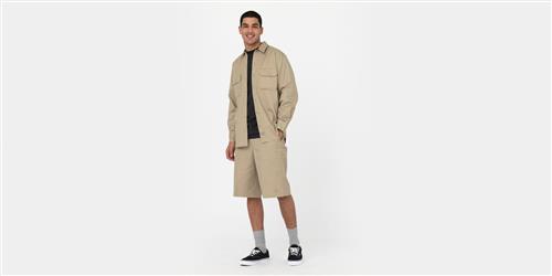 Se Dickies 13in MLT PKT W/st REC Khaki Mand Khaki Casual Shorts Str 29 - hos Magasin ved Magasin