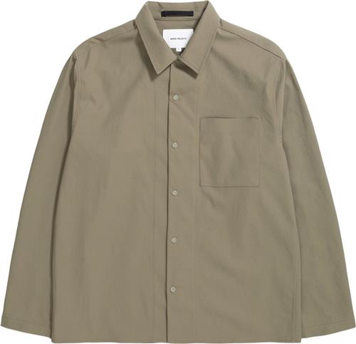 Norse Projects Carsten Solotex Twill Shirt LS Mand Sediment Green Langærmede Skjorter Str S - hos Magasin