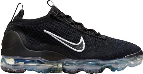 Se Nike Nike Air Vapormax 2021 FK Women's S Kvinde Black/white-metallic Silver Sneakers Str 8 - Gummi hos Magasin ved Magasin