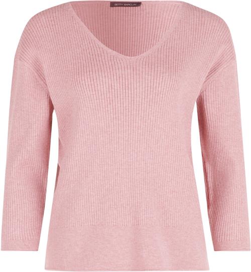 Betty Barclay Strickpullover Ku Kvinde Pale Mauve Melange Sweaters Str 44 - hos Magasin