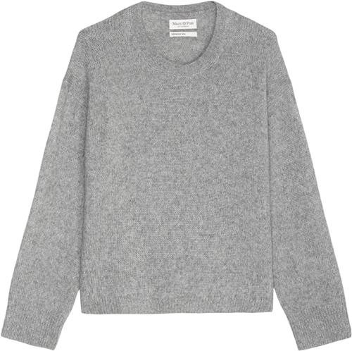 Marc O’Polo Pullover, Longsleeve, Roundneck Kvinde Soft Stone Melange Sweaters Str XS - hos Magasin