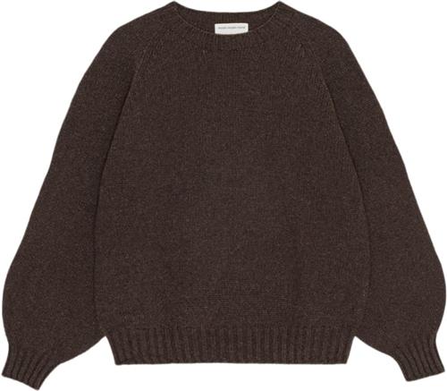 Moshi Moshi Mind Sienna Knit Wool Kvinde Chocolate Sweaters Str S - hos Magasin