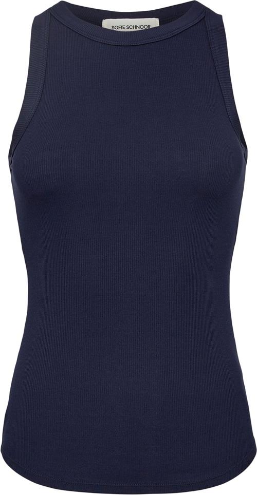 Sofie Schnoor Top Kvinde Navy Toppe Str L - hos Magasin