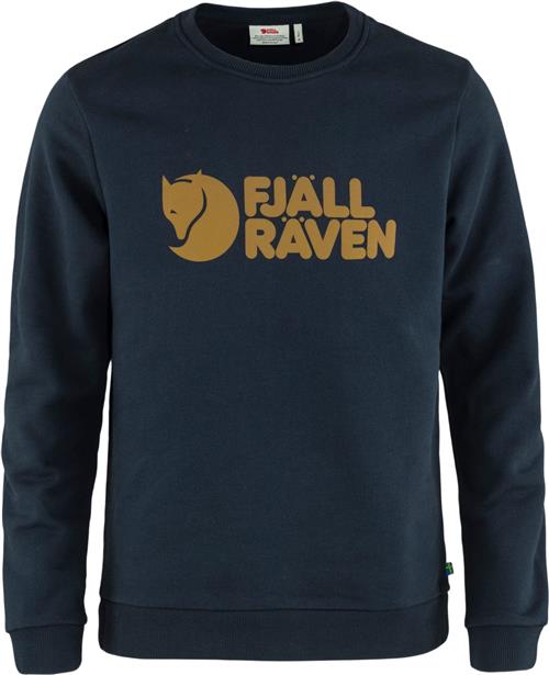 Fjällräven Fjällräven Logo Sweater M Mand Blå Sweatshirts Str XL - Bomuld hos Magasin