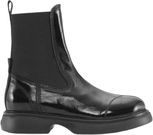 Ganni Everyday Mid Chelsea Boots Tonal Na Kvinde Black/black Chelsea Boots Str 41 - hos Magasin