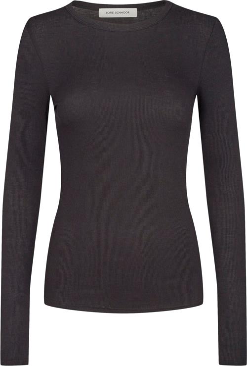 Se Sofie Schnoor Tshirt Long Sleeve Kvinde Black Langærmede T-shirts Str L - hos Magasin ved Magasin