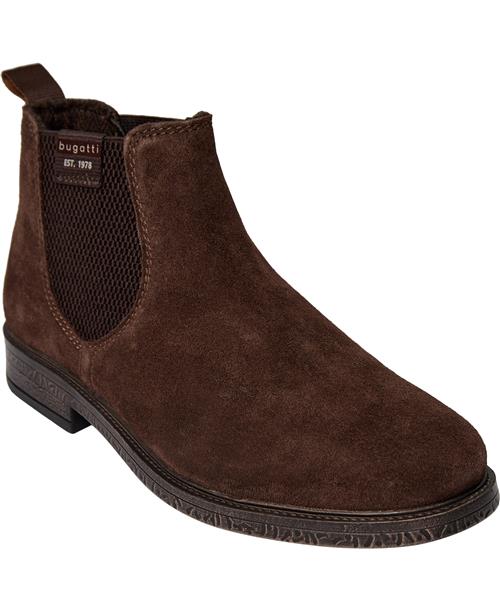 Se Bugatti Ladano Mand Dark Brown Chelsea Boots Str 40 - hos Magasin ved Magasin