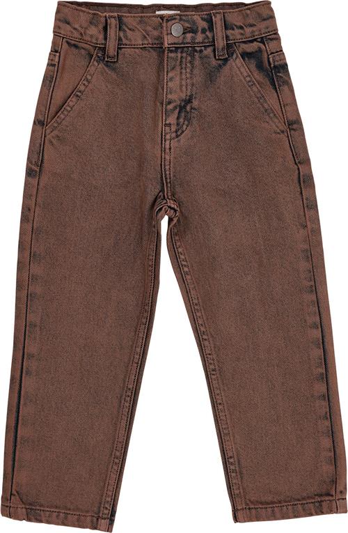 Copenhagen Colors Organic Junior Jeans, Reugular FIT Str 98 - Dk Brown Dyed Jeans Bomuld hos Magasin