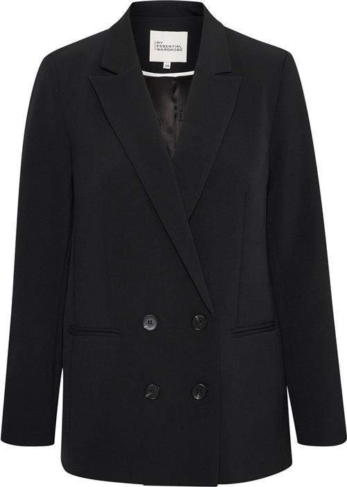 My Essential Wardrobe 27 THE Tailored Blazer Kvinde Black Blazere Str 40 - hos Magasin