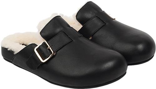 Lovelies Nesso Skin Mules With Adjustable Bucket Kvinde Black Slip-ins Str 40 - Læder hos Magasin