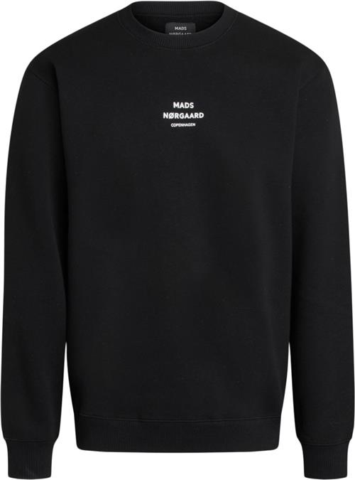 Mads Nørgaard - Copenhagen Standard Crew Logo Sweat Mand Sort Sweatshirts Str L - hos Magasin