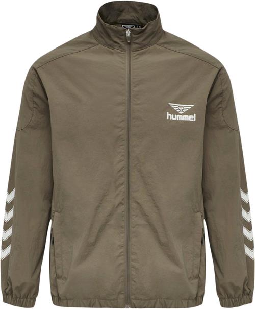 Se Hummel Hmlnikki ZIP Jacket Mand Brown Fleece Str S - Nylon hos Magasin ved Magasin