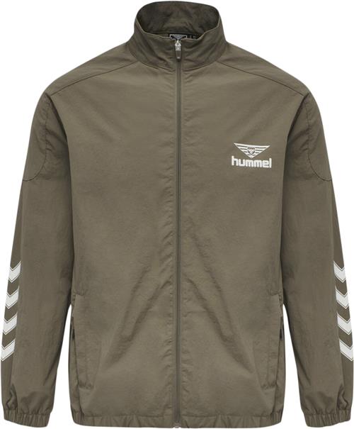 Se Hummel Hmlnikki ZIP Jacket Mand Brown Fleece Str M - Nylon hos Magasin ved Magasin