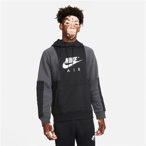 Nike Air Brushed Back Fleece Haettetroje XXL - Hættetrøjer hos Magasin