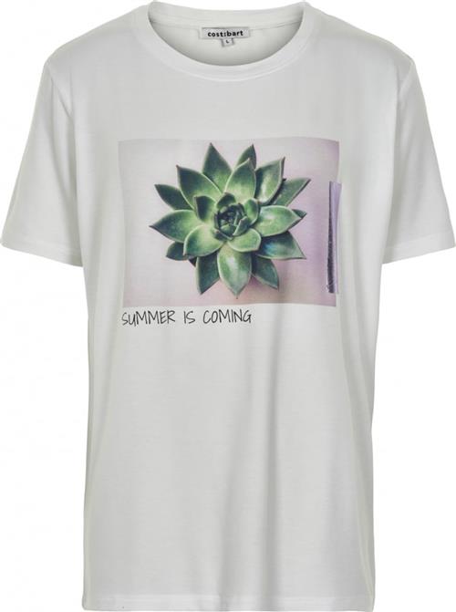 Costbart Misty SS TEE Str M - Hvid Kortærmede T-shirts hos Magasin