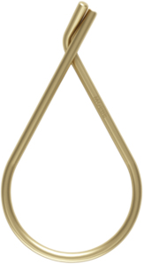 Moebe Key Ring Brass H5 x W3.8 x D0.03 cm - Nøgleringe hos Magasin