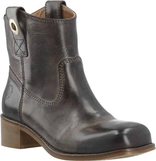 Cashott Casvilma Pull On Low Cut Boot Waxy Leather Kvinde Coffee Cowboy & Biker Str 39 - hos Magasin