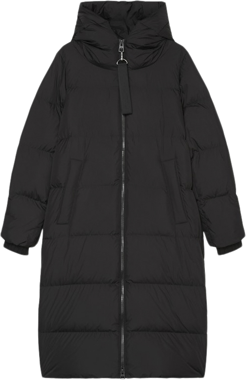 Marc O’Polo Puffer Coat, With Hood, Side Slits Kvinde Black Dunjakker Str 40 - hos Magasin